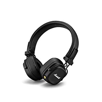 Marshall Major IV Wireless Bluetooth On Ear Headphone with Mic (Black)